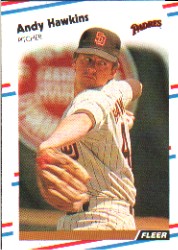 1988 Fleer Baseball Cards      586     Andy Hawkins
